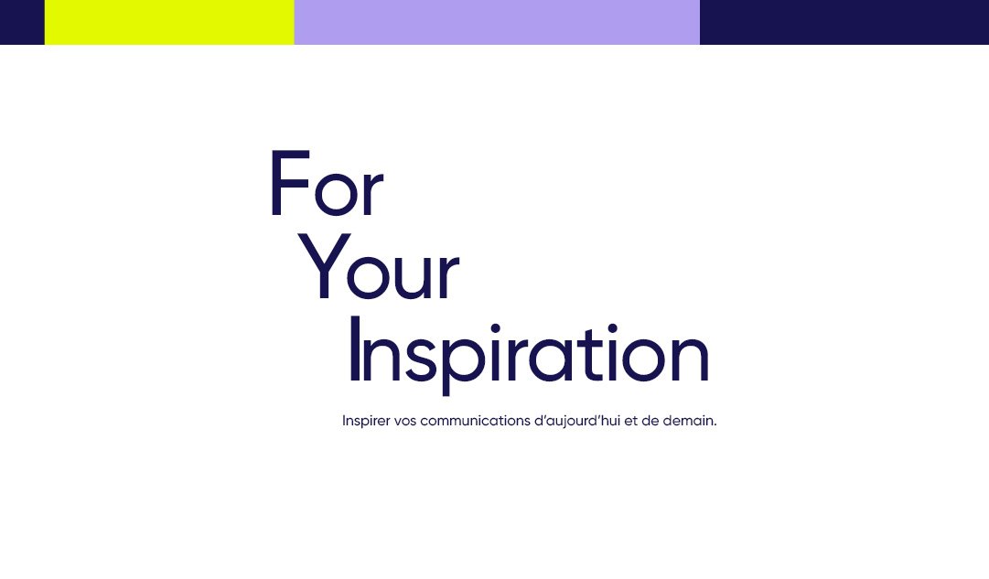 Agence WAT - Newsletter - For Your inspiration - violet et jaune