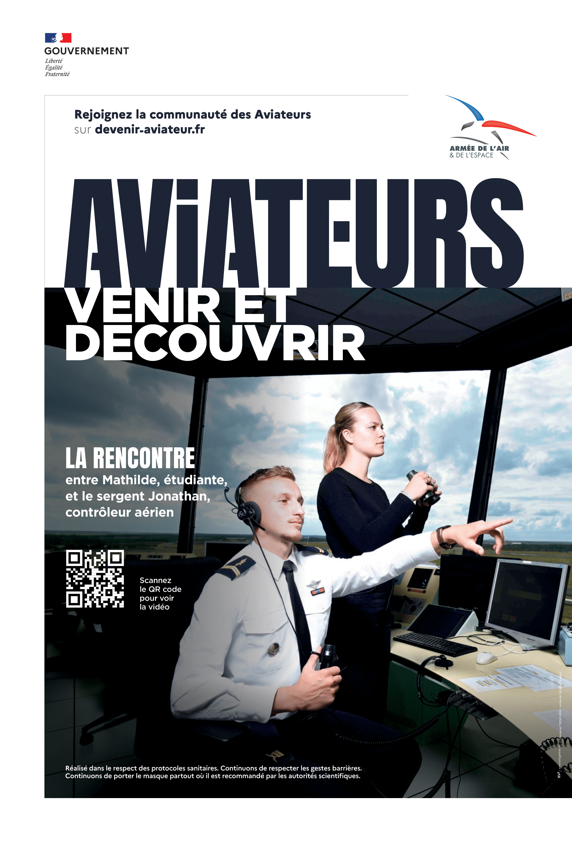 Agence WAT_AAE_AFFICHES_AVIATEURS_VENIR ET DECOUVRIR