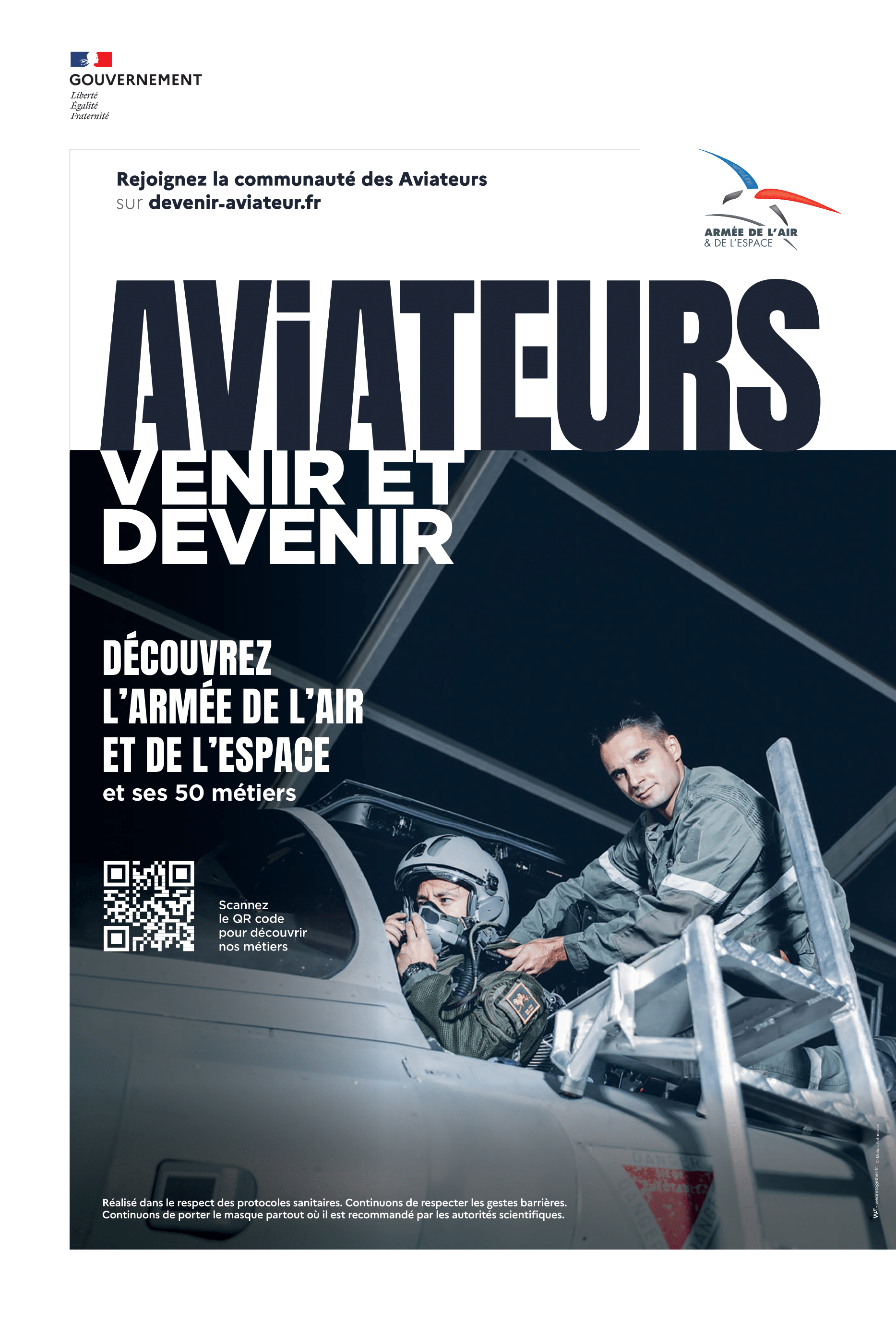 Agence WAT_AAE_AFFICHES_AVIATEURS_VENIR ET DEVENIR