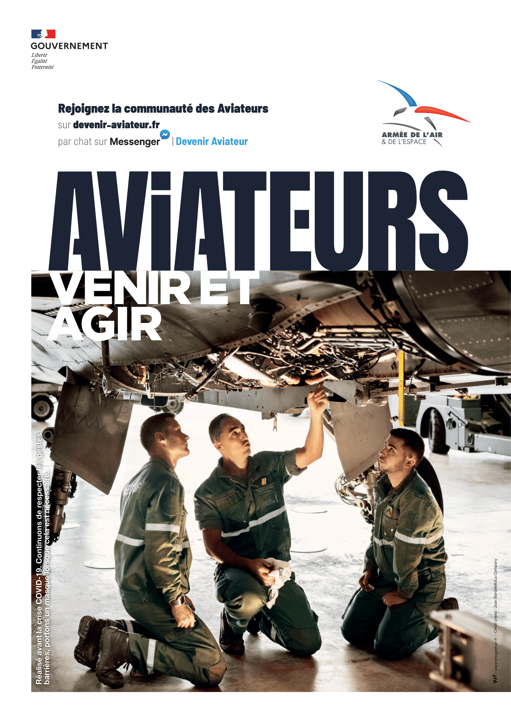 Agence WAT_AAE_AFFICHES_AVIATEURS_VENIR ET AGIR
