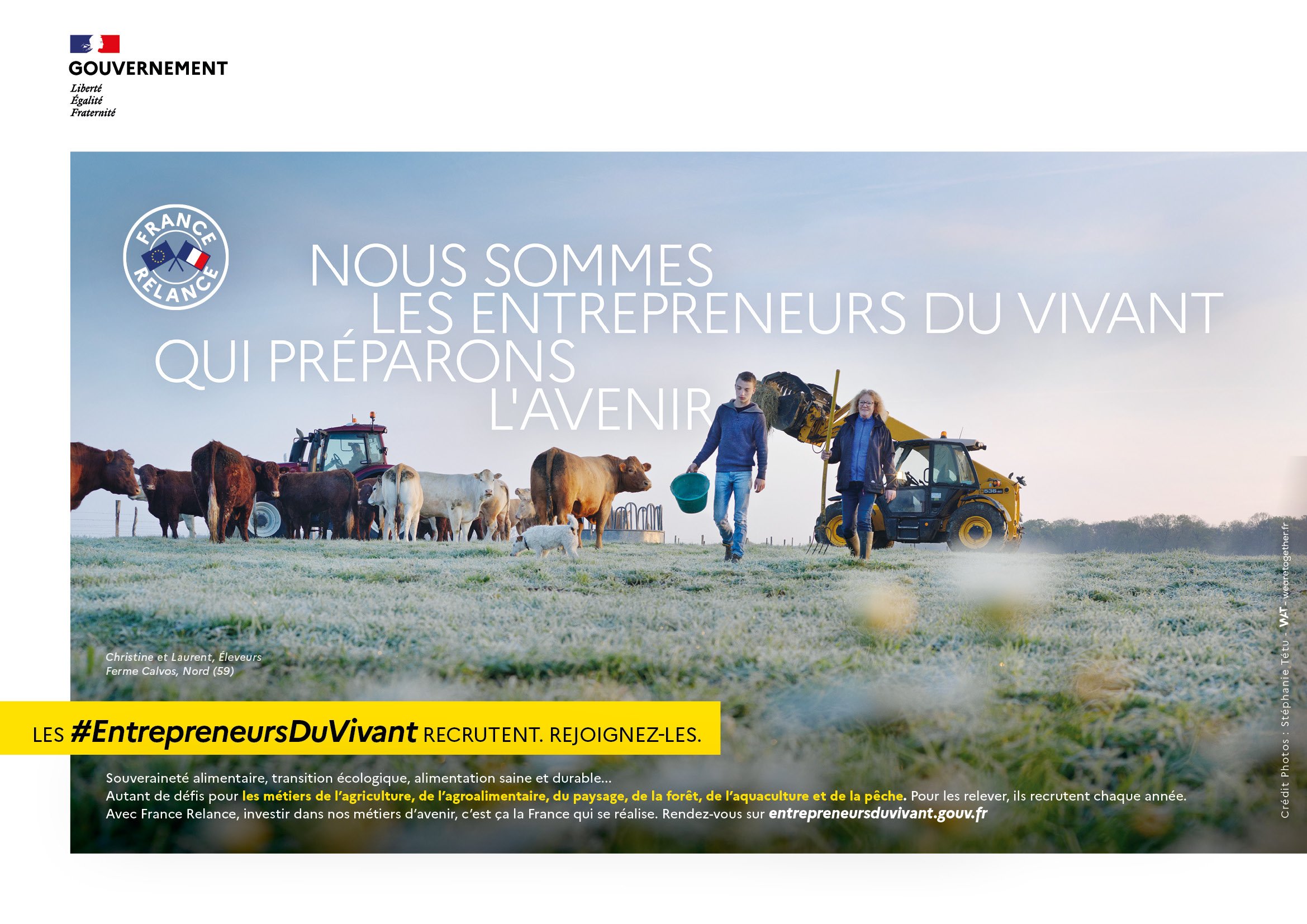 Agence WAT - Ministère de l'agriculture - Affiches A5 - Fermier