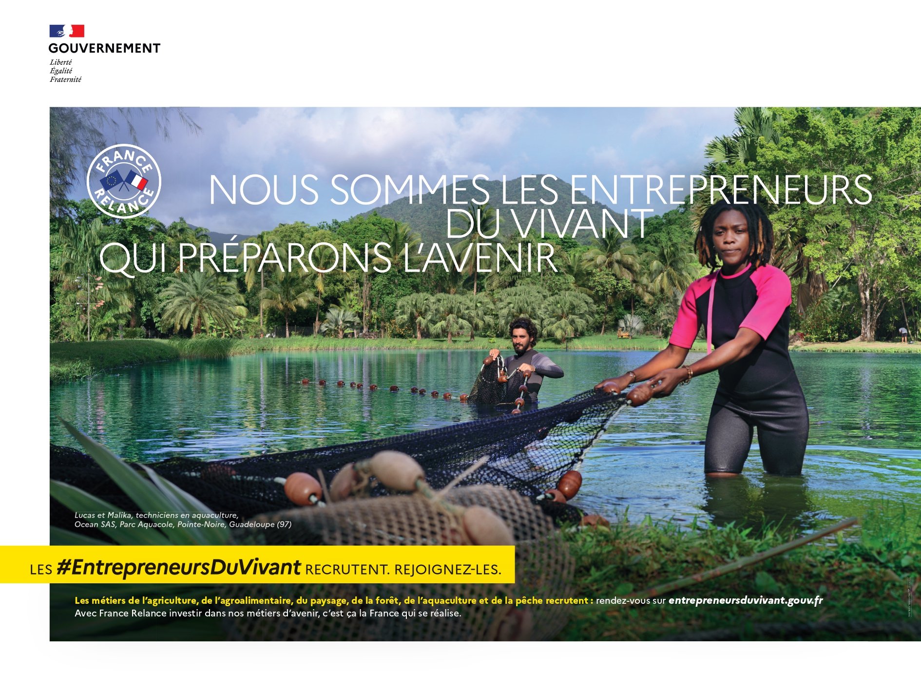 Agence WAT - Ministère de l'agriculture - Affiches A5 - Aquaculture