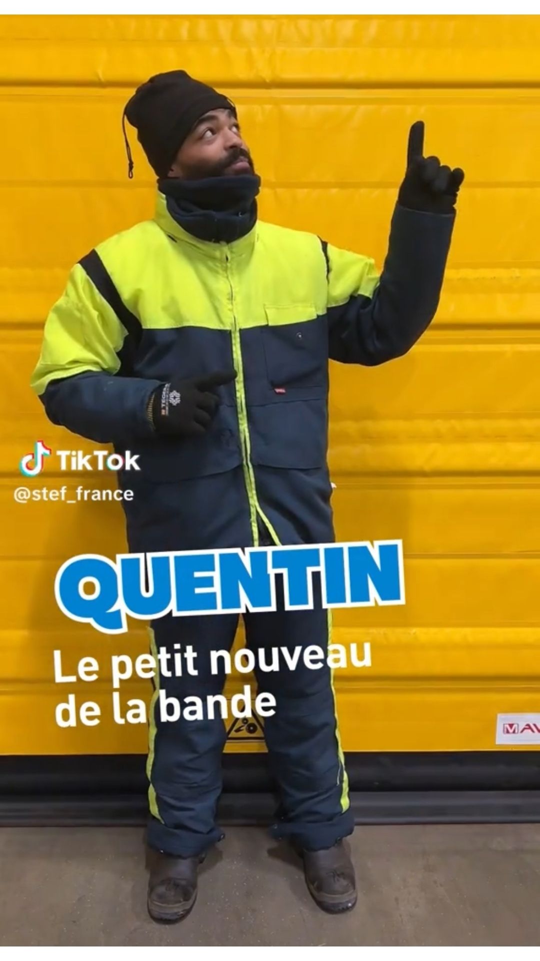 Capture d’écran d’un contenu du compte TikTok @stef_france, la plateforme marque employeur de STEF, conçue par The Social Republic, une des agences du groupe We Are Together spécialisées en communication RH et marque employeur primées.